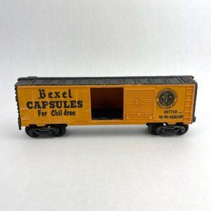 Vintage Kusan Unnumbered Bexel Capsules For Children Yellow Boxcar